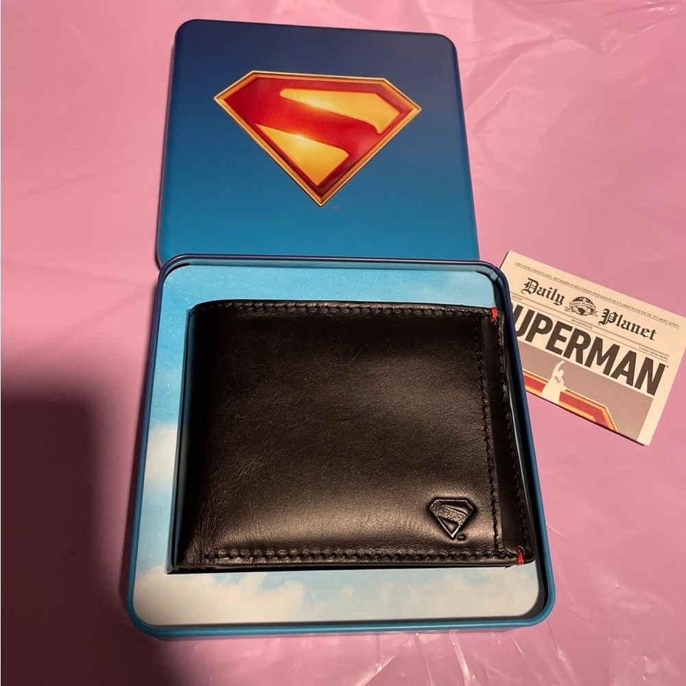Fossil Wallet with Superman Logo